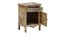 Halcyon Solid Wood Hand painted Bedside In Natural Colour (Painted Finish) by Urban Ladder - Rear View Design 1 - 889612