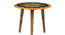 Evander Solid Wood Hand painted End Table In Multicolour (Painted Finish) by Urban Ladder - Front View Design 1 - 889620