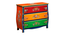 LysanderSolid Wood Hand Painted Chest Of Drawer in MultiColour (Painted Finish) by Urban Ladder - Front View Design 1 - 889624