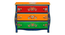 LysanderSolid Wood Hand Painted Chest Of Drawer in MultiColour (Painted Finish) by Urban Ladder - Design 1 Side View - 889628