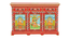 Calista Solid Wood Hand painted Cabinet In Multicolour (Painted Finish) by Urban Ladder - Rear View Design 1 - 889633