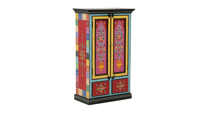 Dorian Solid Wood Hand painted Cabinet In Multicolour (Painted Finish) by Urban Ladder - Front View Design 1 - 889646