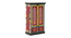 Dorian Solid Wood Hand painted Cabinet In Multicolour (Painted Finish) by Urban Ladder - Front View Design 1 - 889646