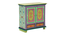 Selene Solid Wood Hand painted Cabinet In Multicolour (Painted Finish) by Urban Ladder - Front View Design 1 - 889648