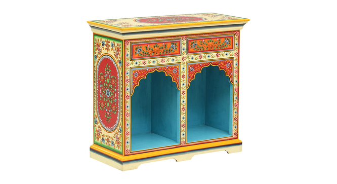 Amarante Solid Wood Handpainted Book Shelf in Multicolour (Painted Finish) by Urban Ladder - Front View Design 1 - 889649