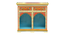Amarante Solid Wood Handpainted Book Shelf in Multicolour (Painted Finish) by Urban Ladder - Design 1 Side View - 889656