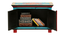 Aria Solid Wood Hand painted Cabinet In Blue Colour (Painted Finish) by Urban Ladder - Rear View Design 1 - 889665