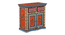 Amara Solid Wood Hand painted Cabinet In Multicolour (Painted Finish) by Urban Ladder - Front View Design 1 - 889677