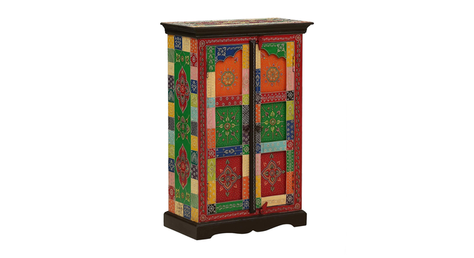Melisande Solid Wood Hand painted Cabinet In Multicolour (Painted Finish) by Urban Ladder - Front View Design 1 - 889679