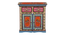 Amara Solid Wood Hand painted Cabinet In Multicolour (Painted Finish) by Urban Ladder - Design 1 Side View - 889686