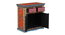 Amara Solid Wood Hand painted Cabinet In Multicolour (Painted Finish) by Urban Ladder - Rear View Design 1 - 889699