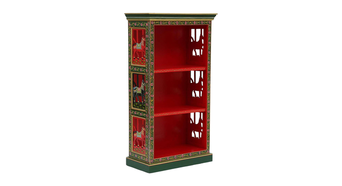 Kaelith Solid Wood Handpainted Book Shelf in Multicolor (Painted Finish) by Urban Ladder - Front View Design 1 - 889720