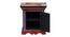 Theron Solid Wood Hand painted Bedside In Multicolour (Painted Finish) by Urban Ladder - Rear View Design 1 - 889735