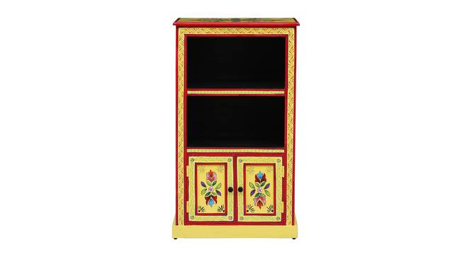 Selene Solid Wood Hand painted Cabinet In Yellow Colour (Painted Finish) by Urban Ladder - Front View Design 1 - 