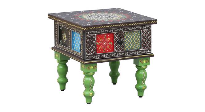 Zenith Solid Wood Hand painted Bedside In Multicolour (Painted Finish) by Urban Ladder - Design 1 - 