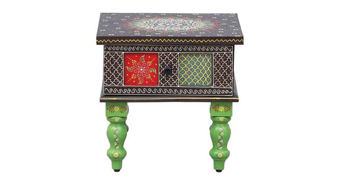 Zenith Solid Wood Hand painted Bedside In Multicolour (Painted Finish) by Urban Ladder - Design 1 - 