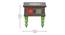 Zenith Solid Wood Hand painted Bedside In Multicolour (Painted Finish) by Urban Ladder - Dimension - 