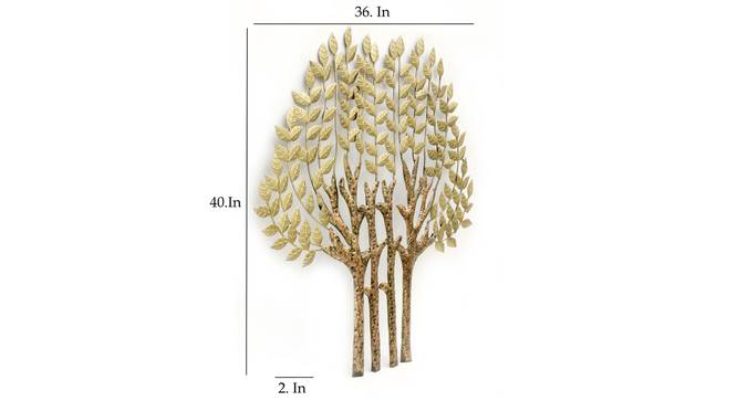 Tapasi Tree Wall Decor (Gold) by Urban Ladder - Design 1 Dimension - 889957