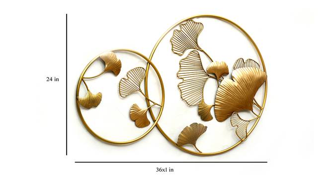 Sadh Ginko Wall Decor (Gold) by Urban Ladder - Design 1 Dimension - 889959