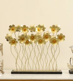 Flower Decoration Design Multi Coloured Iron Showpiece