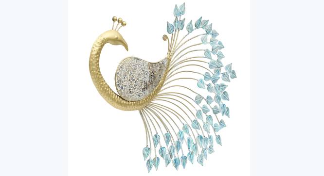 W-NIHAAL PEACOCK WALL Decor (Multicolor) by Urban Ladder - Front View Design 1 - 890008