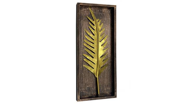 Tally Palm Leaf Wall Decor (Gold) by Urban Ladder - Cross View Design 1 - 890043