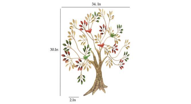 Jayanthi Bird Tree Wall Decor by Urban Ladder - Design 1 Dimension - 890059