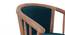 Bella Lounge Chair (Teak Finish, Night Blue Velvet) by Urban Ladder - - 