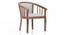 Bella Lounge Chair (Teak Finish, Grey Floral Aztec) by Urban Ladder - - 