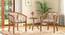 Bella Lounge Chair (Teak Finish, Beige Floral) by Urban Ladder - - 