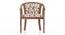 Bella Lounge Chair (Teak Finish, Beige Floral) by Urban Ladder - - 