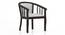 Bella Lounge Chair (Mahogany Finish, Grey Floral Aztec) by Urban Ladder - - 