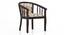 Bella Lounge Chair (Mahogany Finish, Beige Floral) by Urban Ladder - - 