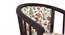 Bella Lounge Chair (Mahogany Finish, Beige Floral) by Urban Ladder - - 