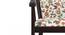 Bella Lounge Chair (Mahogany Finish, Beige Floral) by Urban Ladder - - 