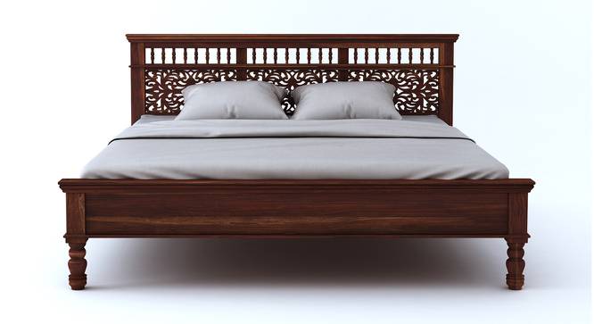 Miraya Bed Without Storage (Bed Size : King; Finish : Honey) (Teak Finish, King Bed Size) by Urban Ladder - - 