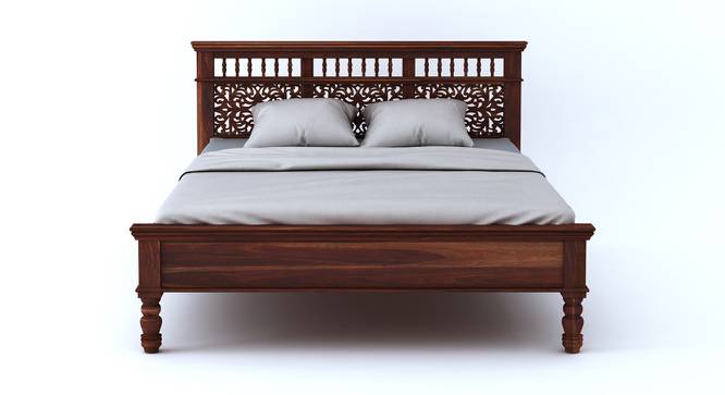 Medhasvini Bed Without Storage (Bed Size : Queen; Finish : Honey) (Teak Finish, Queen Bed Size) by Urban Ladder - - 