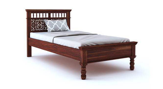 Naisha Bed Without Storage (Bed Size : Single; Finish :Rustic Teak) (Teak Finish, Single Bed Size) by Urban Ladder - - 