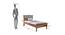 Naisha Bed Without Storage (Bed Size : Single; Finish :Rustic Teak) (Single Bed Size, Rustic Teak Finish) by Urban Ladder - - 