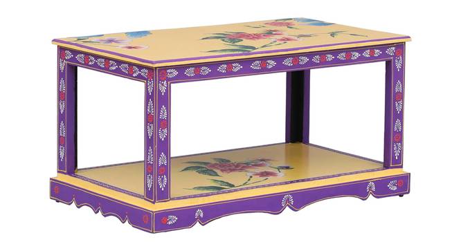 Arwen Solid Wood Coffee Table In Yellow Colour (Painted Finish) by Urban Ladder - - 