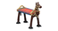 Caius Solid Wood Hand painted End Table In Brown Colour (Painted Finish) by Urban Ladder - - 