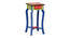 Melisand eSolid Wood Hand painted End Table In Multicolour (Painted Finish) by Urban Ladder - - 
