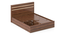 Rodrigues King Storage Bed (Queen Bed Size, Rolex Brown Finish) by Urban Ladder - - 