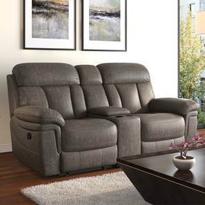 New Arrivals Living Room Furniture Design Harris Fabric Two Seater Recliner in Carbon Grey Colour