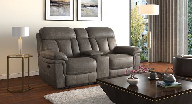 Harris Recliner (Two Seater, Carbon Grey) by Urban Ladder - - 