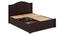 Ballito Solid Wood Box Storage Bed (Mahogany Finish, Queen Bed Size) by Urban Ladder - - 