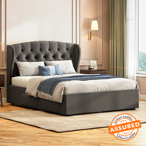 All Terra Products Design Holmebrook Upholstered Storage Bed (Queen Bed Size, Urban Grey)