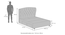 Holmebrook Upholstered Storage Bed (Queen Bed Size, Beige) by Urban Ladder - Design 1 Dimension - 890551