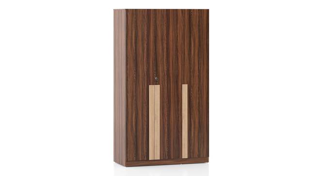 Rodrigues 3 Door Wardrobe Rolex Brown (Ebony Finish) by Urban Ladder - - 