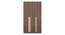 Rodrigues 3 Door Wardrobe Rolex Brown (Ebony Finish) by Urban Ladder - - 